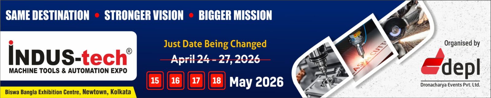 New Dates of Indus tech expo kolkata 2026 New Dates of Indus tech expo kolkata 2026