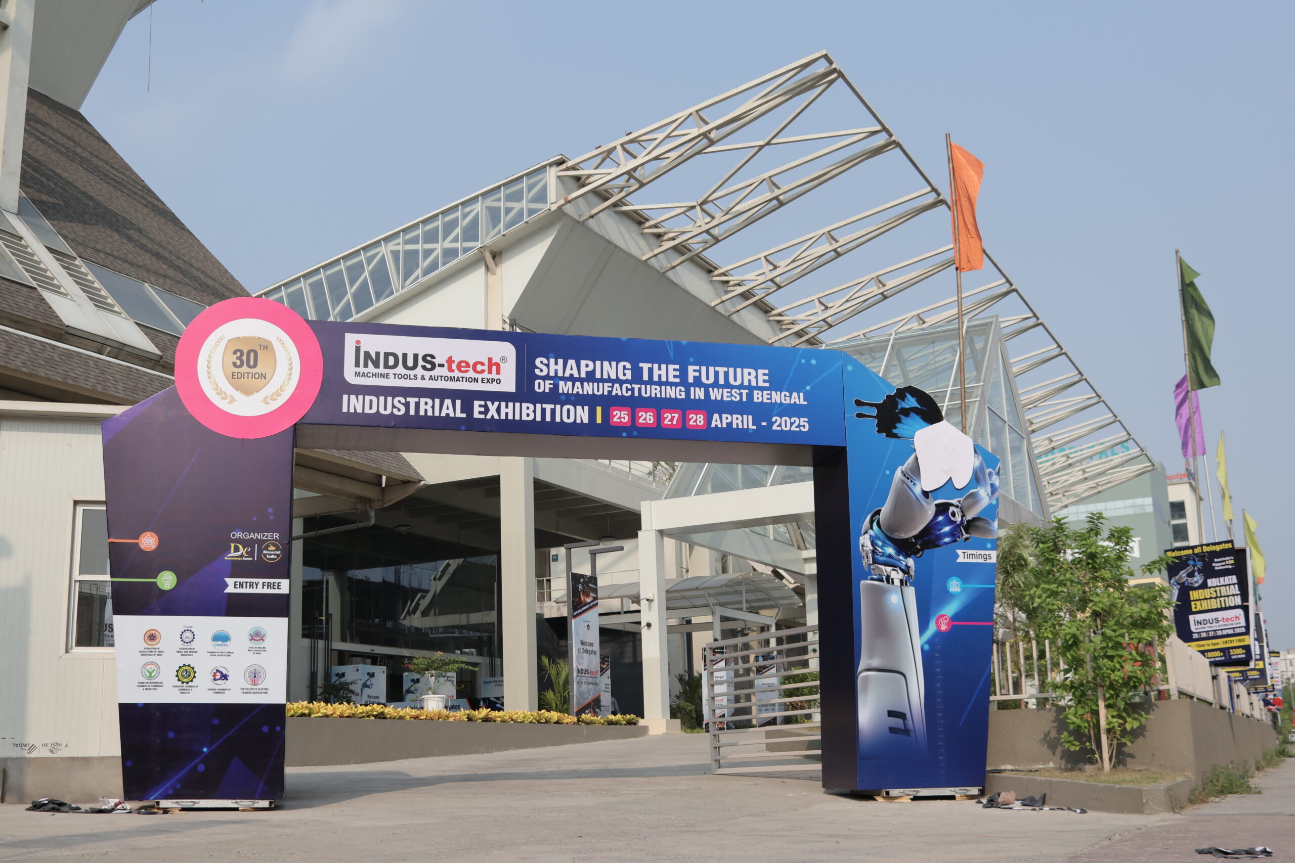 Indus Tech Expo Kolkata 30th Edition entrance gate April 2025