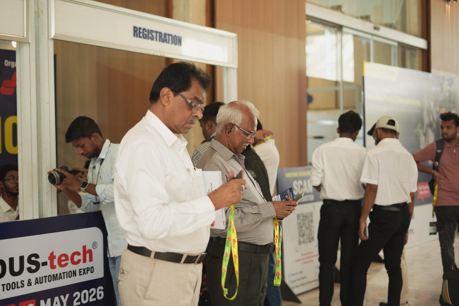 Visitor registration scan and entry at Kolkata expo