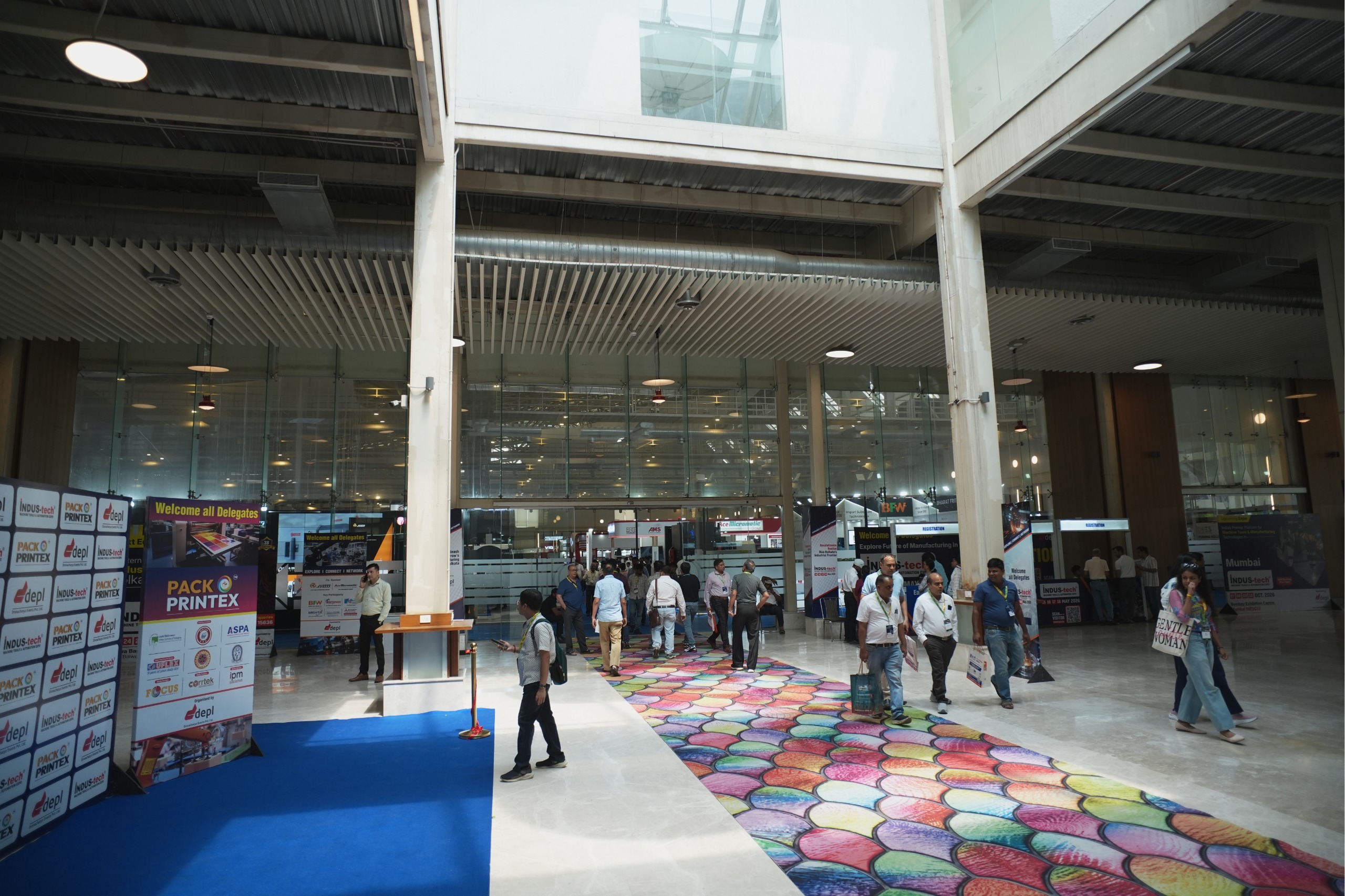 Indus Tech Expo Kolkata exhibition venue entrance hall