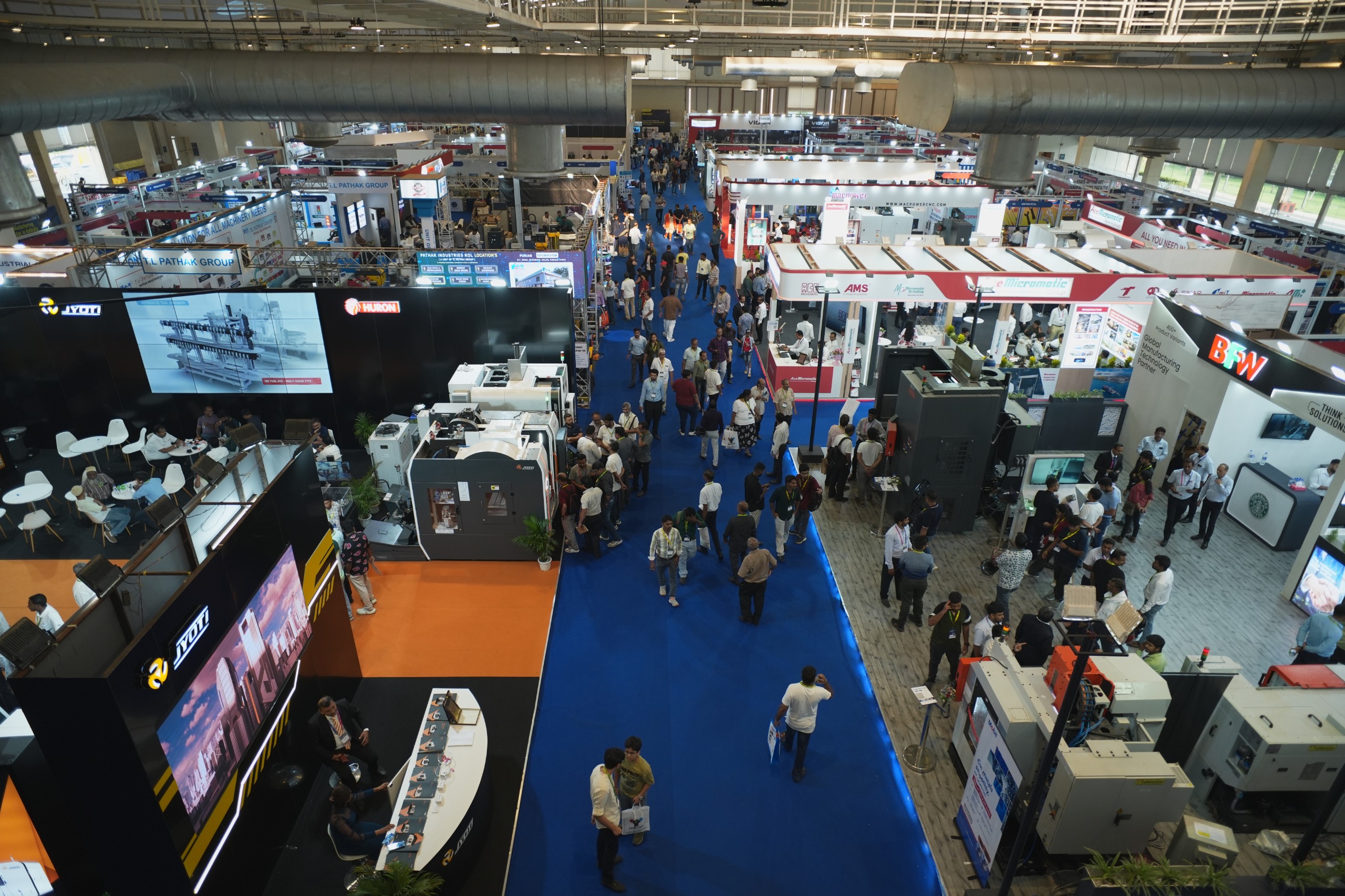 Kolkata expo full hall aerial view